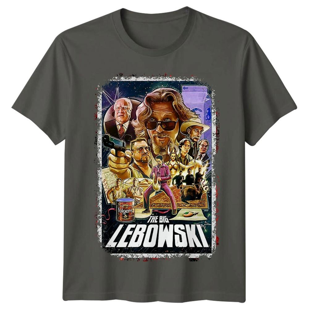 The Big Lebowski 1998 Movie Poster Inspired Tshirt Retro 90s Tee Unisex