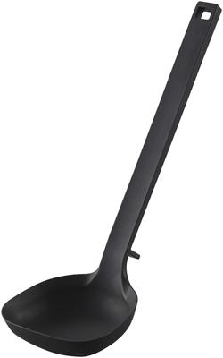 Yamazaki Silicone 8cm W X 6cm D X Tower Easy To Fit To the Edge of a Easy To Measuring 5190 Ladle, Black, Approx. 25.5cm H, Design, Pot, Scoop, Meter,