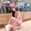Long sleeve Sweater Dress Women Maxi Dress Knit Fishtail Long Winter knitted Dresses clothes ruffelss Women Clothing