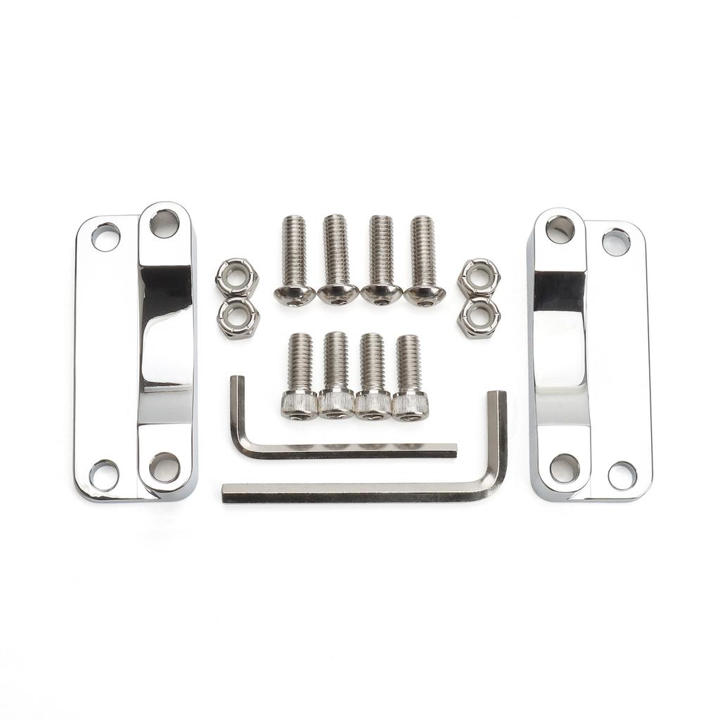 Chrome Front Fender Riser Spacer Bracket For Harley 00-13 Touring Road King Road Street Electra Glide FLHR FLHT 21" Wheel Chrome