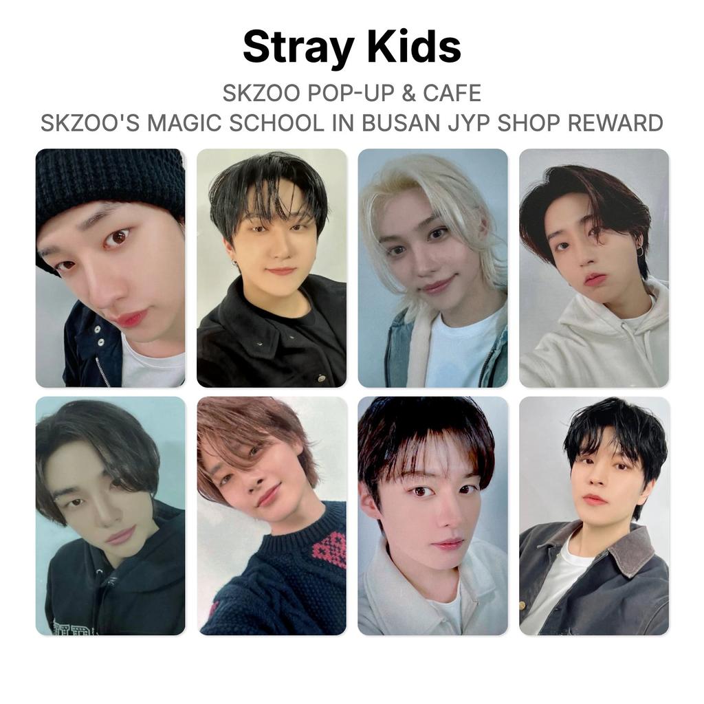 Stray Kids SKZOO POP-UP & CAFE SKZOO'S MAGIC SCHOOL IN BUSAN JYP SHOP REWARD Official Photocard