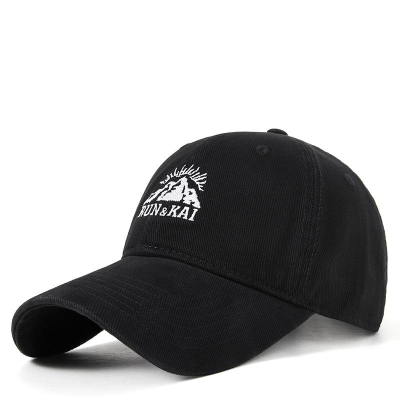 Vintage Embroidered Baseball Cap Women'S Autumn Outdoor Fishing Sunscreen Hat Trend Embroidered Soft Top Hat