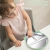 Stainless Steel Cute Toddler Divided Plates Removable Sleeves Non Slip Snack Dishes BPA-Free Unbreakable Plate Kindergarten