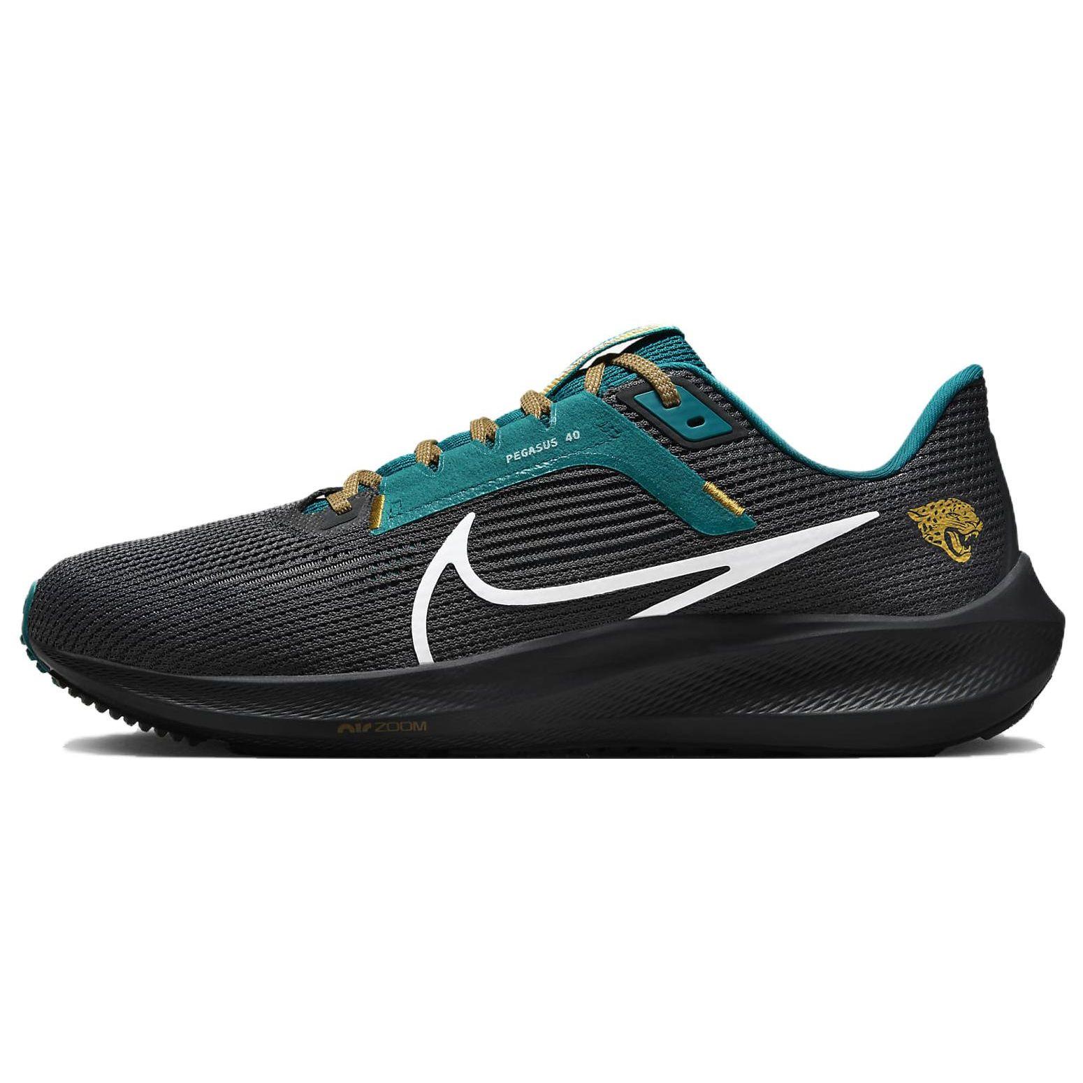 

NFL x Nike Air Zoom Pegasus 40 Jacksonville Jaguars Мужские кроссовки Черный Антрацитовый Ветреный DZ5974-001 43