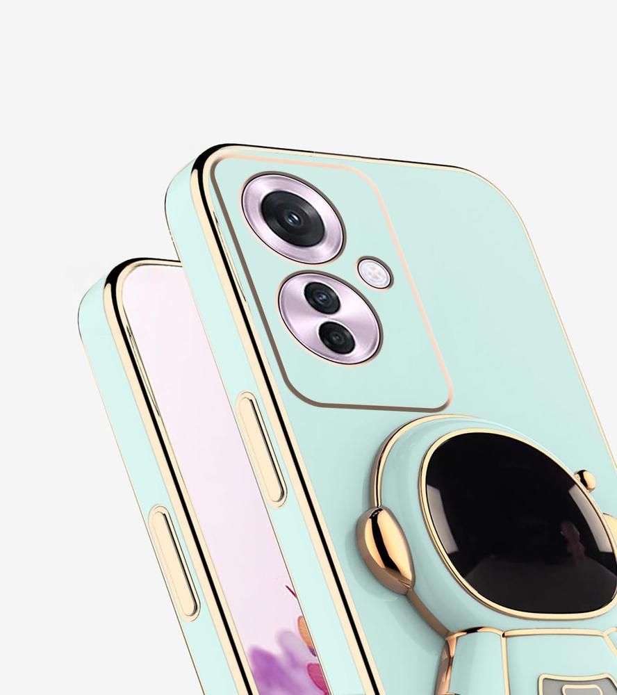 Case for Oppo Reno 11F 5G, Astronaut, Green
