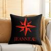JJeanneau Yacht LOGO Cushion Cover Silky Short Plush Invisible Zipper Dustproof Sofa Pillow Case For Home Decor