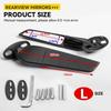 For Kawasaki Ninja 250 300 400 650 H2 H4 Modified Motorcycle Mirrors Adjustable Rotating Rearview Wind Swivel Wing Side Mirror