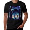 Enchanted Twilight Forest Mystical Wilderness Fabric Design TShirt Relaxed Fit Casual Short Sleeve Top