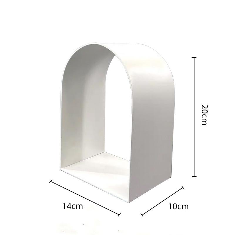 Golden Arches Geometric Hollow Semicircle Metal Handicraft Handicraft Sculpture Metal Figurine Room Decoration Accessories