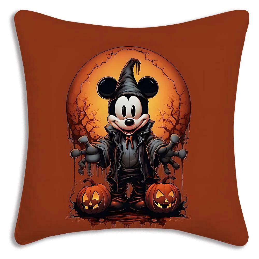 Halloween Disney Topolino Minnie Federe Cuscino Cartone Animato Divano Decorativo Casa Stampa Carina Federa Cuscino