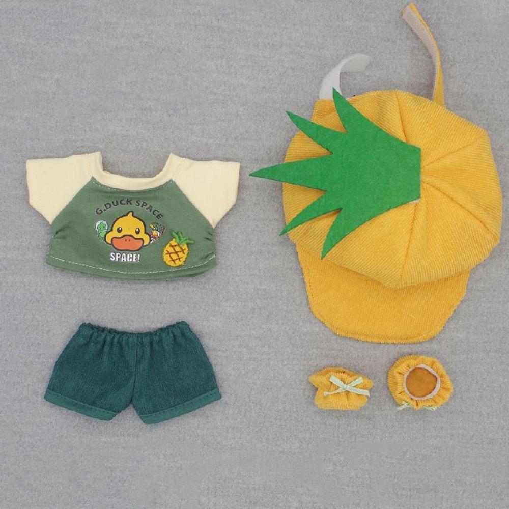 

20см Бавовняний одяг для ляльок Плюшева лялька Одяг для DIY Уніформа з котячими вушками Худі Крута куртка Аксесуари для ляльок без атрибутів