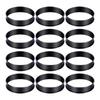 Set of 12 Nonstick Tart Molds Stainless Steel Crumpet Molds English Muffin Molds Multi Purpose Baking Molds for Baking