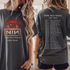 Nine Inch Nails 2026 Tour Camiseta de Banda de Rock Camiseta Unissex