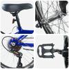 Kids  Bike 24 Inches 6 Speed for Ages 8 12 Dark Blue