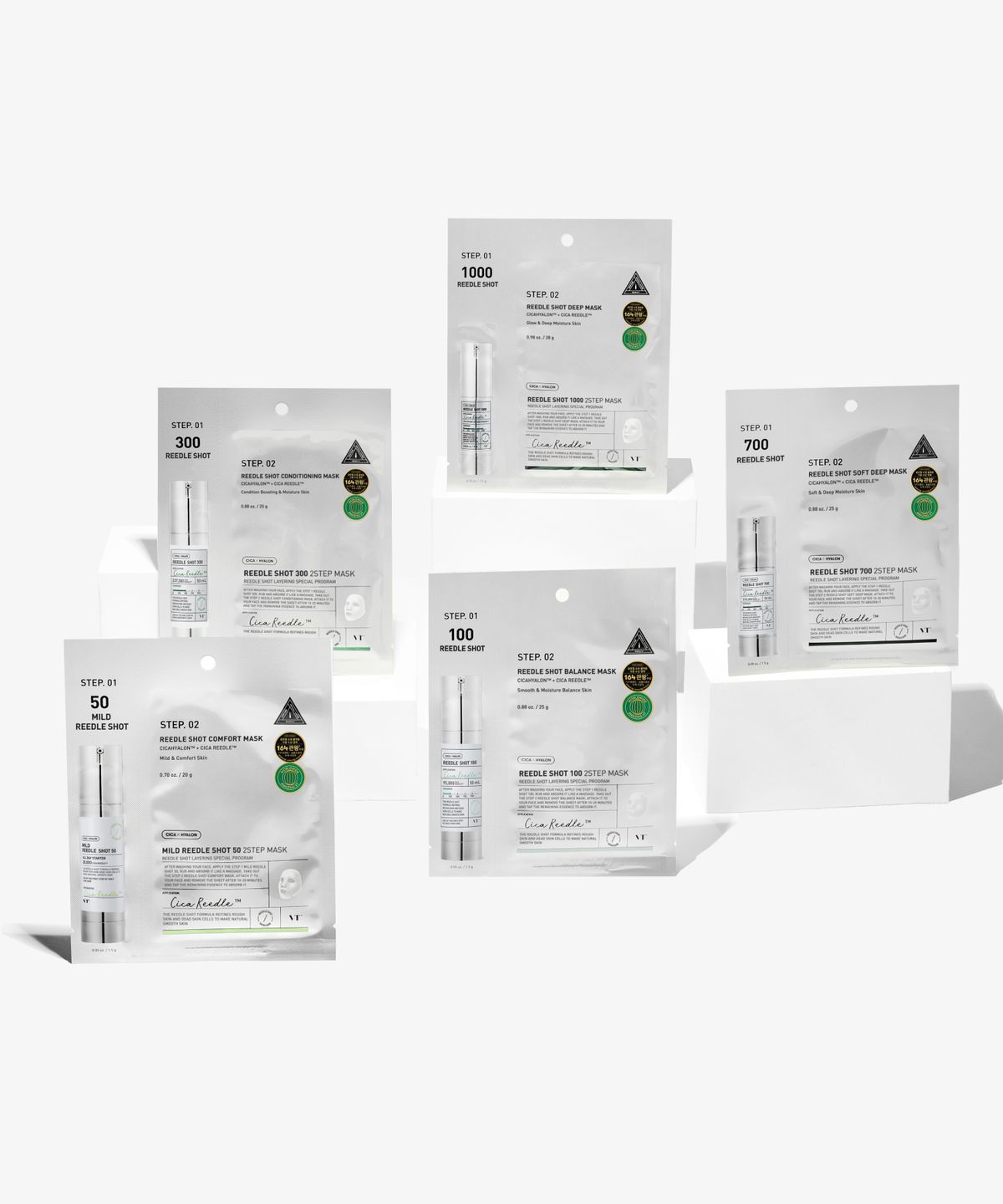 VT Riddle Shot 2-Step Mask 5-Pack Liddle Shot 300 2-Step Mask 5 Packs