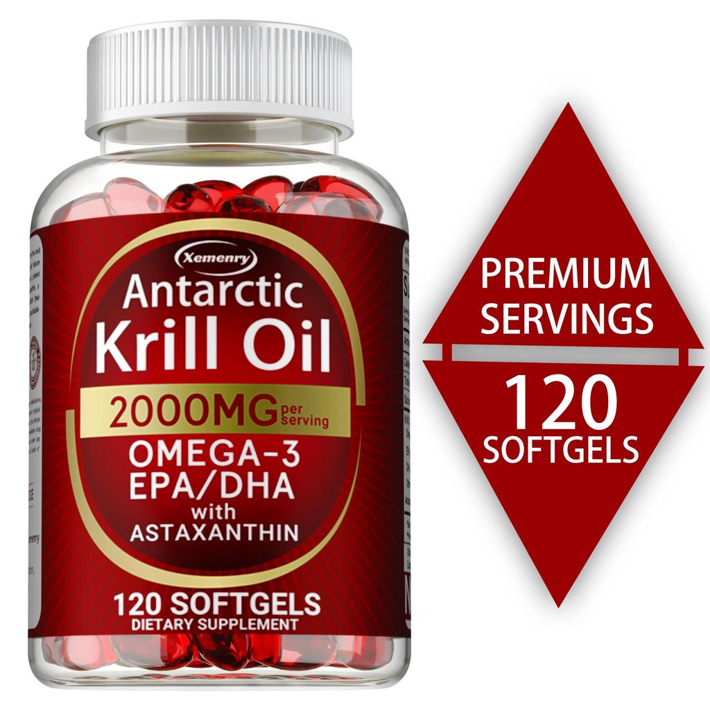 L'integratore di olio di krill antartico da 2000 mg aiuta a mantenere la salute del cuore, del cervello, delle articolazioni, della pelle e del sistema immunitario.
