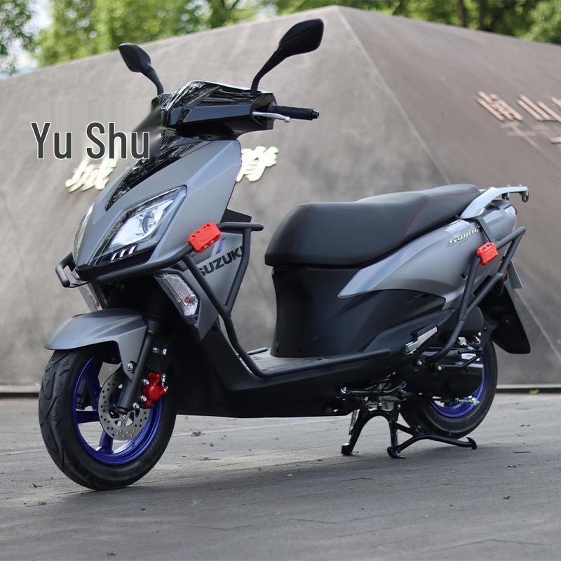 Leichtmotorrad Suzuki UY125 Schutz-Kollisionsschutzstangen - Vorder- und Hinterradstoßstangen aus Kohlenstoffstahl