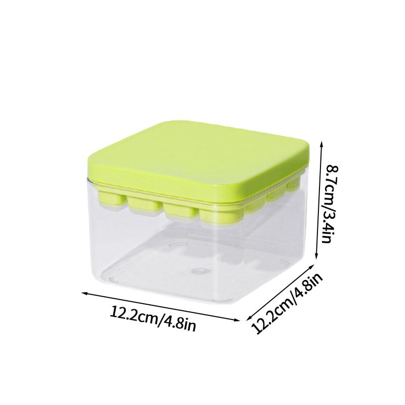 Square Ice Cube Tray Stackable Pp Ice Cube Freezer Molds Easy Release Ice Cube Maker For Whiskey Cocktail Coffee Kitchen Tools