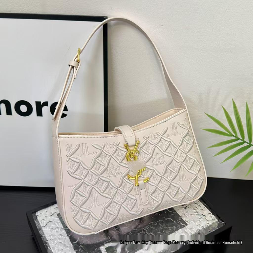 Geantă de umăr elegantă pentru femei Tide, Europeană/Americană, de înaltă calitate, texturată