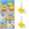 Stitch Summer Beach Theme Keychain With Resin Pineapple Pendant For Kids Backpack Accessories