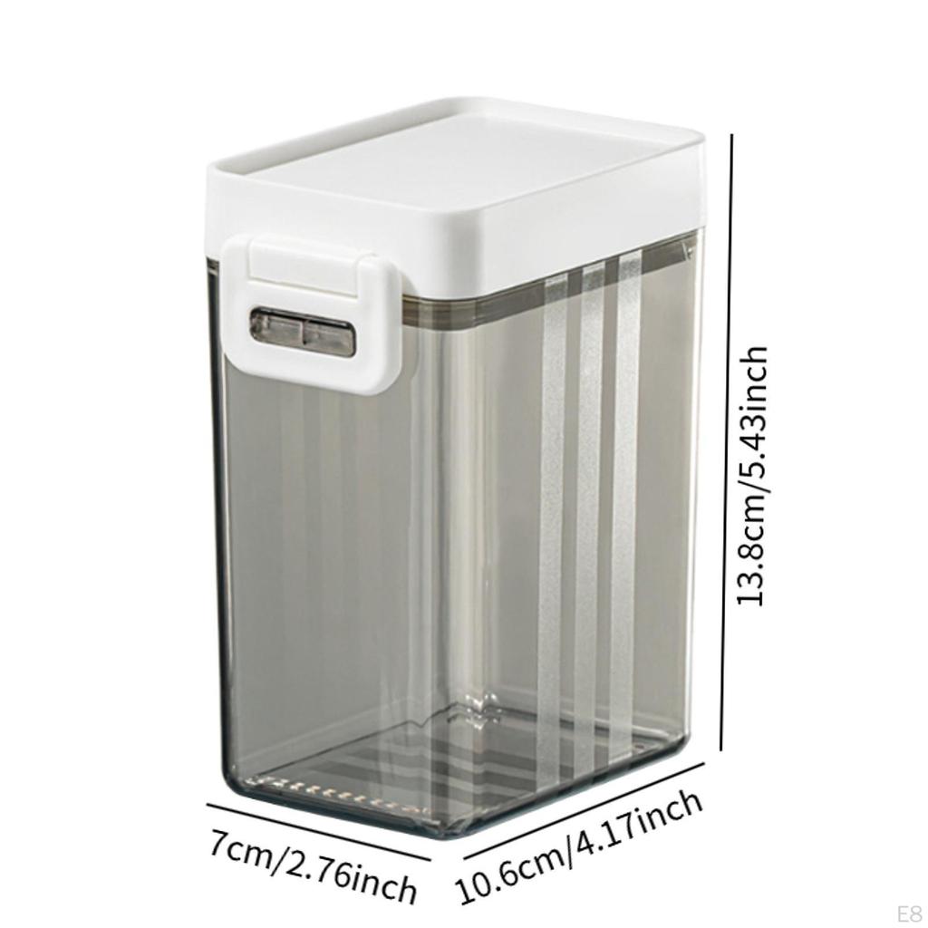 Airtight Food Organizer with Scoop for Fridge Cabinet Countertop Sugar