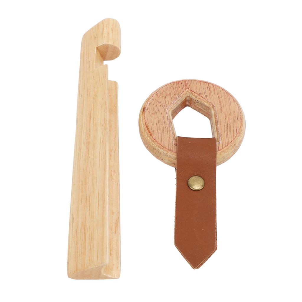 Pool Cue Tip Clamp Solid Wood Billiard Stick Tip Clamp for Replacement Repairing