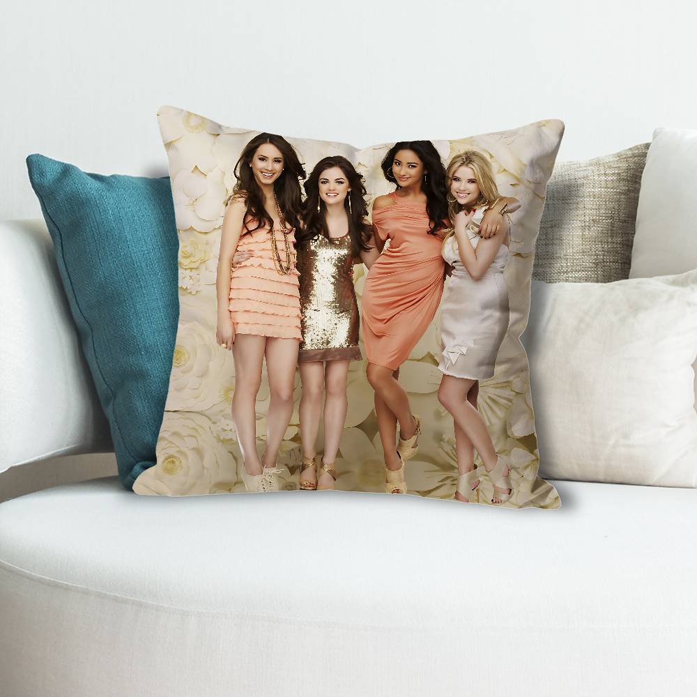 

PPretty Little LLiars TV Anime Celebrity Merchandise AllMatch Printed Pillow Case Sofa Car Office Room Decoration Protector 30x30 cm