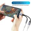 Type C To 3 5mm PD 60W USB AUX Cable Converter with 2 In 1 Headphone Jack Adapter Audio Cable for Huawei Earphone