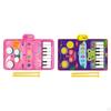 2 in 1 Piano Drum Mat Musical Toy Adjustable Volume Portable Early Educational Durable Valentines