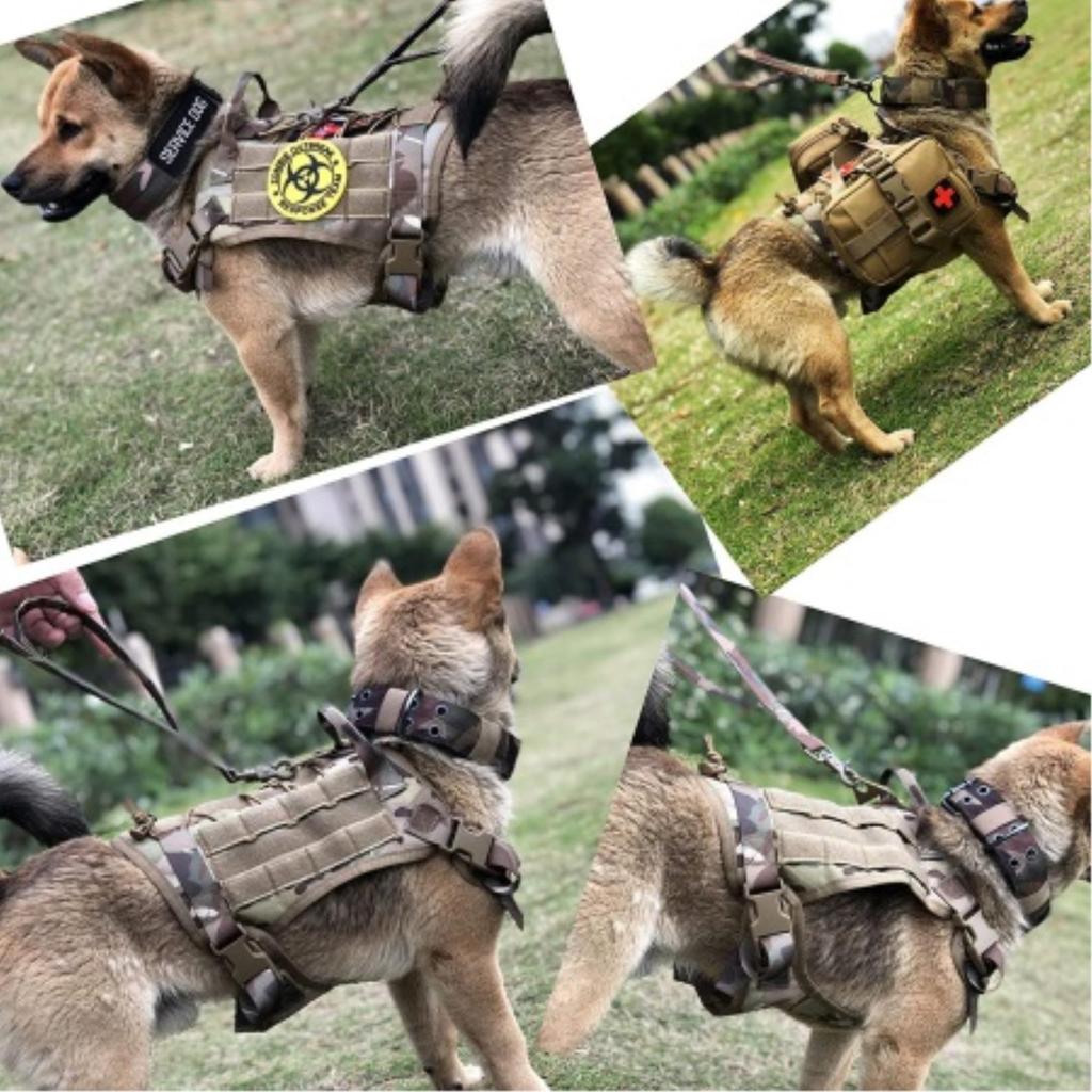 Arm Dog Military Medium Dog Size M King's Anti-Pull Harness, Adjustable, Style, Training, Walking, (Brown)