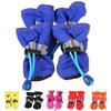 4pcs/set Waterproof Pet Dog Shoes Anti-slip Rain Boots Footwear for Small Cats Dogs Puppy Dog Pet Booties Pet Paw Accessories
