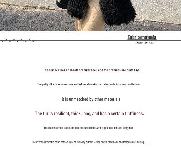 Women's Trendy Lamb Fur Coat, Winter Plus Velvet, Thick One-Piece, Plus Size Fashionable.