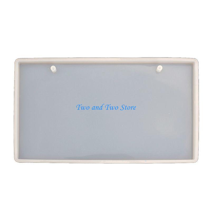 HX6F Silicone Molds for Resin Rectangle Doorplate Epoxy Crystal Mold DIY Tablet Pendant Door Hanging Welcome Sign Plate Craft