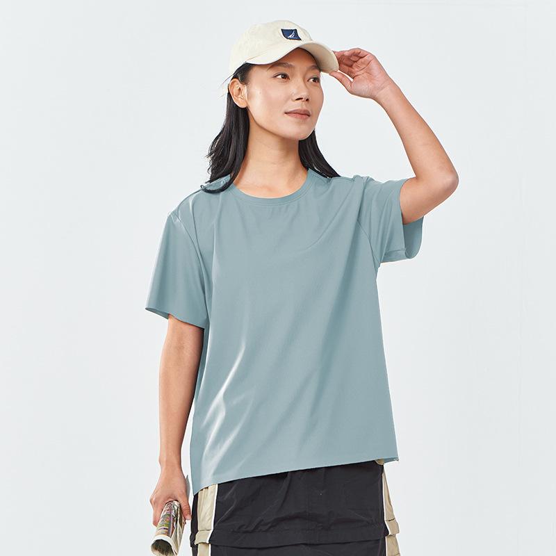 Women's Quick-Dry Short Sleeve T-Shirt - Summer Cooling, Breathable, Lightweight Sportswear