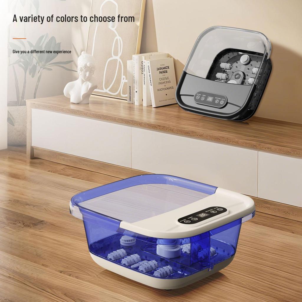 Folding Automatic Foot Spa Basin with Heat and Constant Temperature for Home Use