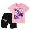 WA1199 Kids Boys Girls Kpop Rumi Zoey Mira Print Short Sleeves T-shirt Shorts Pants Sets