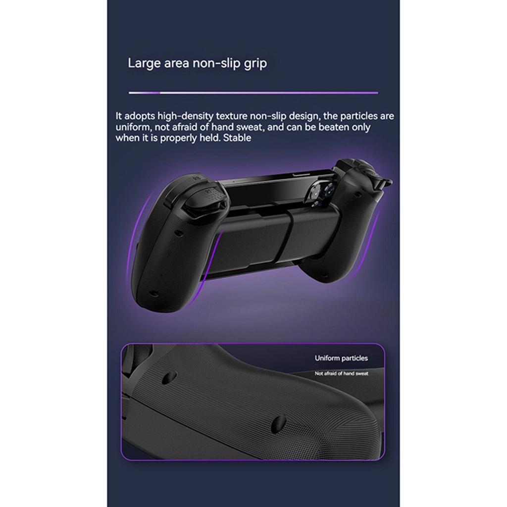 Wireless-Controller mit Dual-Vibration-Gamepad mit Griff für Switch/Android/IOS/PS3/PS4/Win10-PC