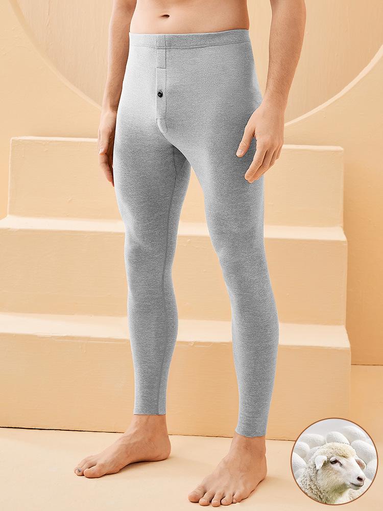 Herren Samt Herbst Warme Fleecegefütterte Thermohose für Winter