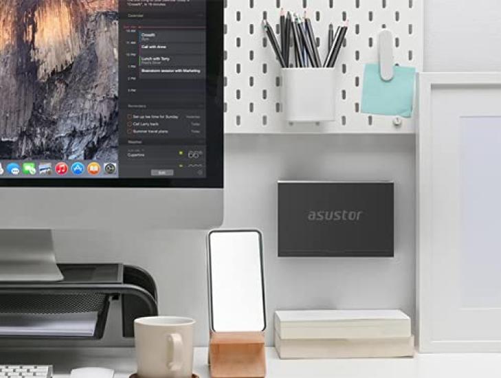 ASUSTOR Switching Hub Metallgehäuse Keine Einstellungen erforderlich Wandmontageunterstützung ASW205T 5-Port 2.5GbE 2.5Gbps