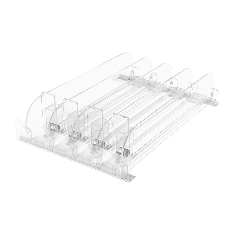 Cosmetic Nail Polish Shelf Pusher - 25mm Wide Guide Rail
