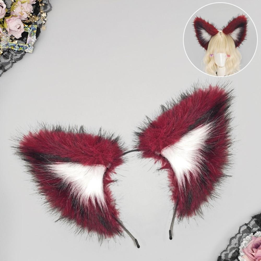 Faux Fur Animal Ear Headwear Realistic Furry Hair Band New Fox Ear Headband  Headwear