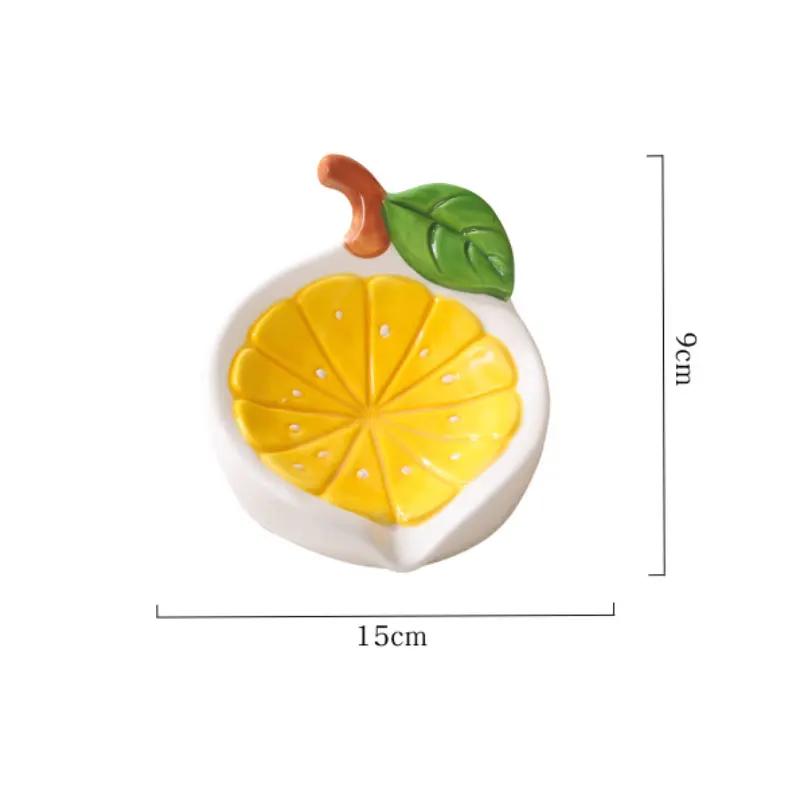 Creative Lemon Soap Box Draining Soap Storage Rack No Water Accumulation In Bathroom New Ceramic Soap Dish  Bathroom Accessories