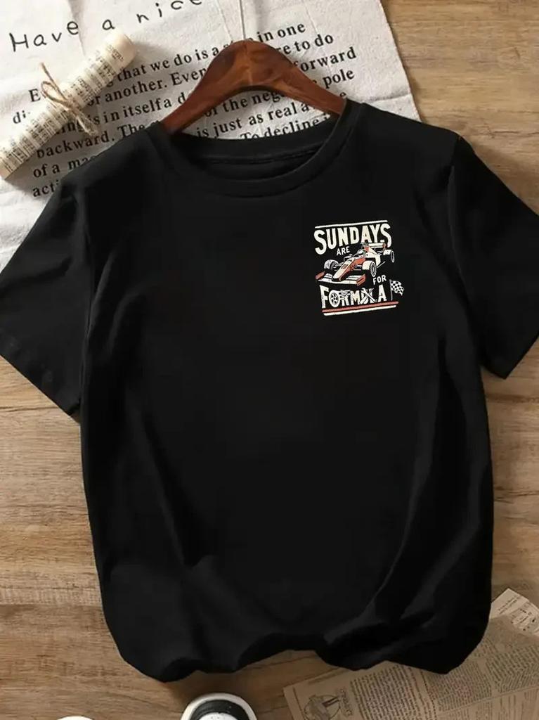 Unisexs Retro F1 Racing T Shirt Sundays Are For Formula One Cute Graphic Tee