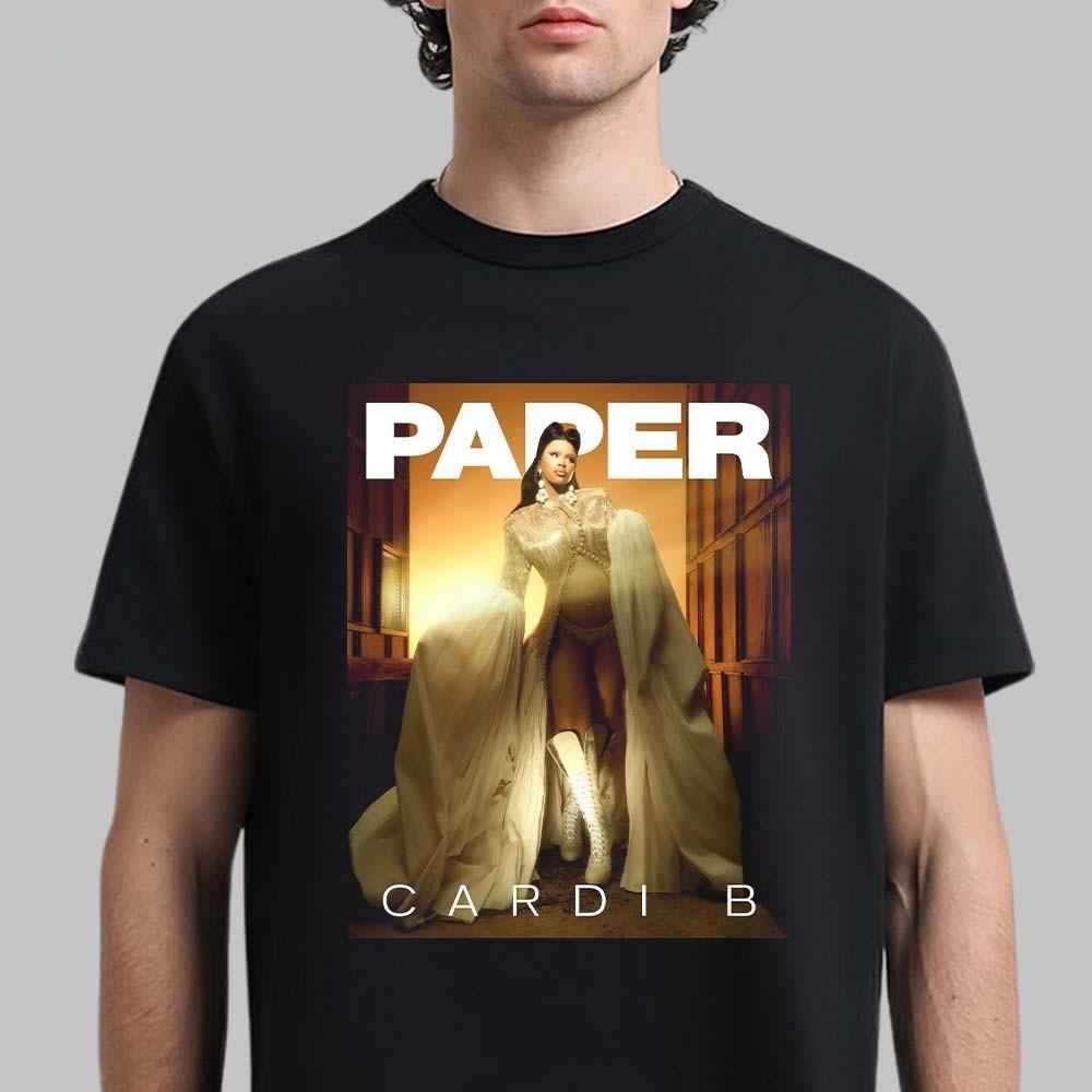 Cardi B Graces The Cover Of Paper Magazine Unisex T-Shirt Gift for Friends All XL