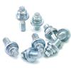 QWORK Side Post Battery Terminal Bolt, 4 Pairs 3/8" Standard Battery Terminal Stud Connector, Battery Binding Post Extender Stud Kit, (2 Different