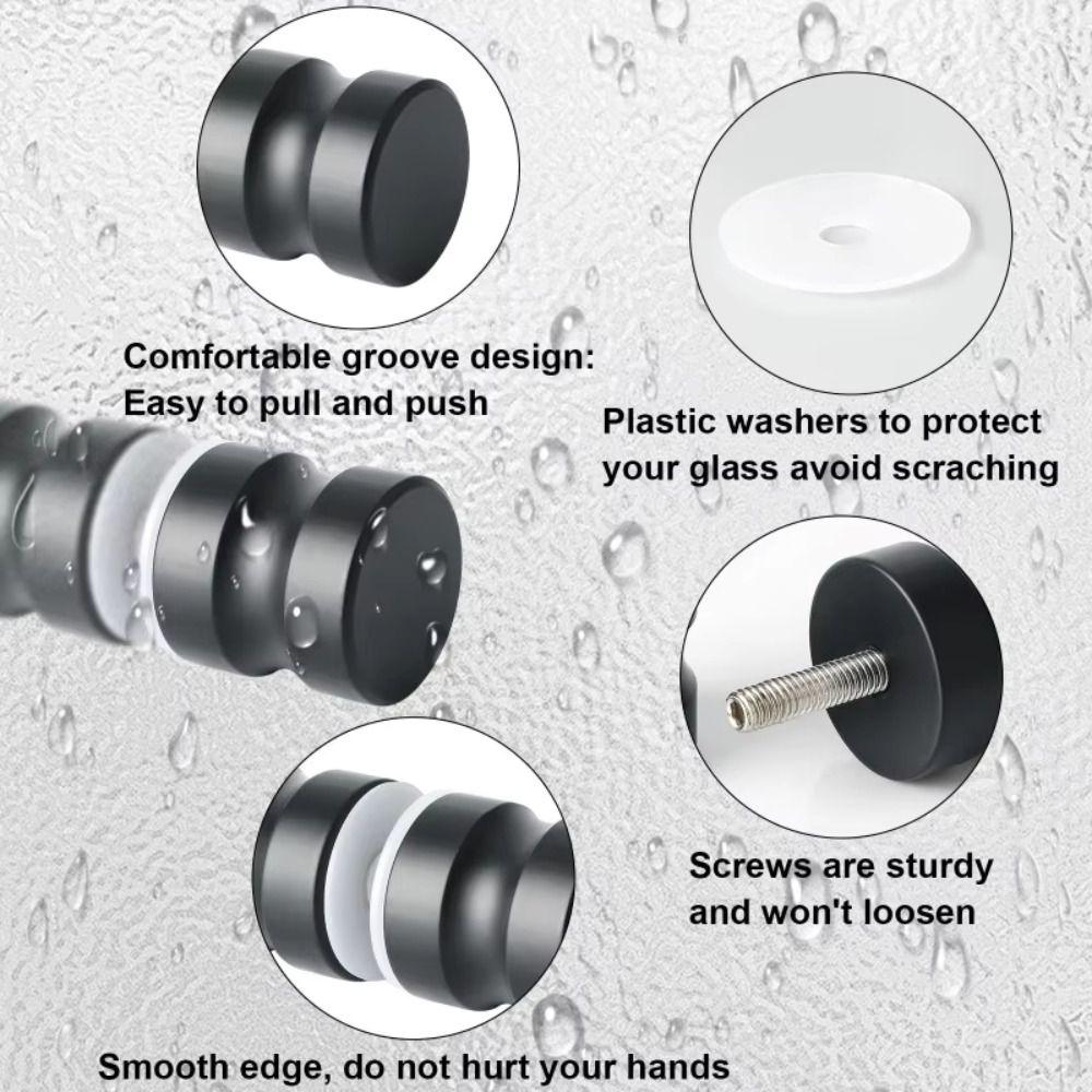 Pevný nerezový stahovák na dveřní kliky Zadní sprchové skleněné dveřní kliky Domů