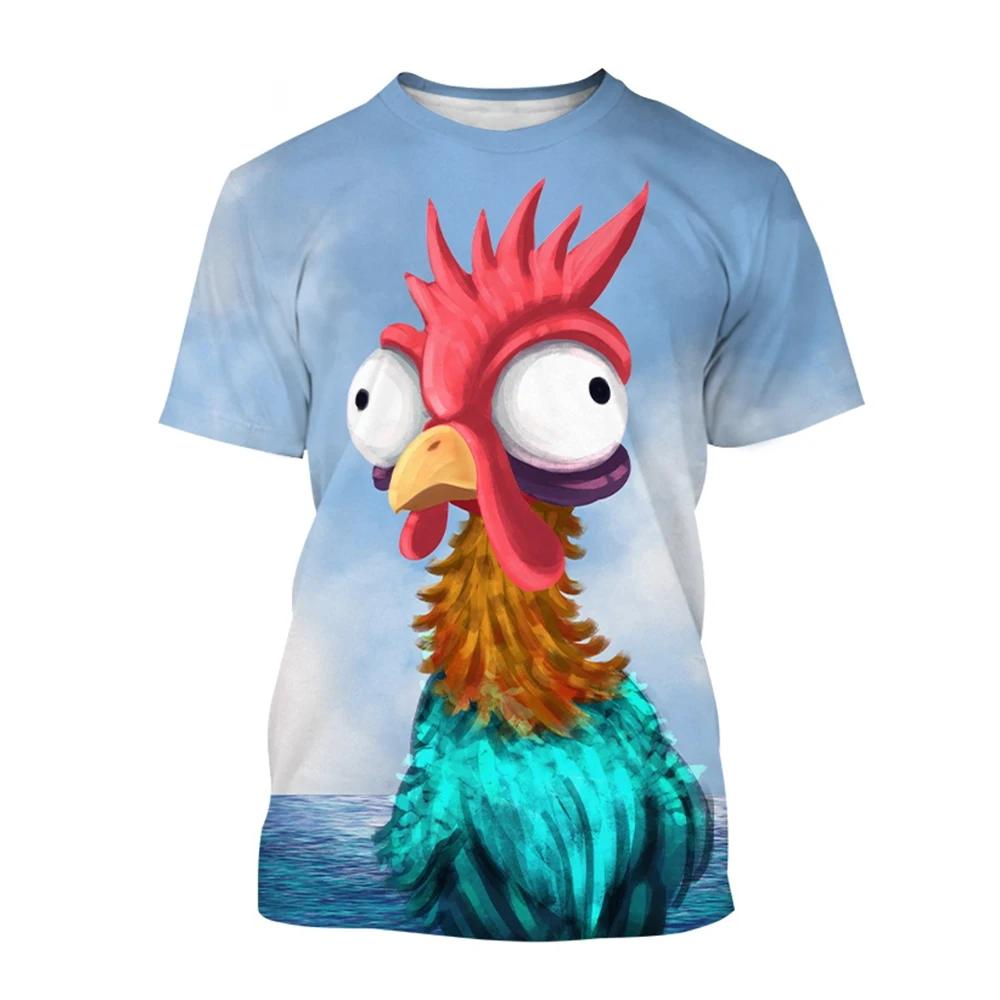 

Fashion Chicken Graphic 3D Printing Kids T-shirt Funny Anime Chicken Casual Boy Short Sleeve Tees Tops Girl Clothing 100