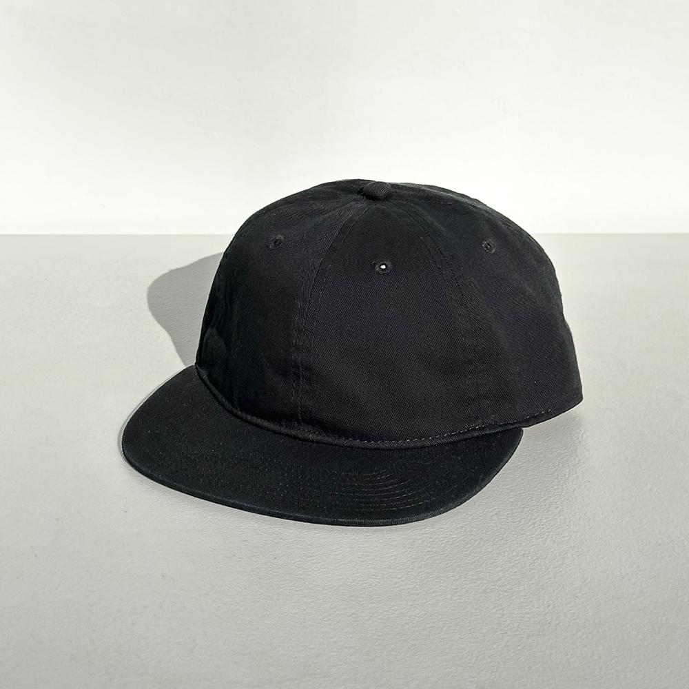 Nyuhaeteun Cotton Flat Brim Cap (Black)