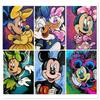 Mickey Minnie Donald Duck Collection Diamond Painting 5D Full Diamond Cartoon Animation Bedroom Living Room Decoration Large Painting