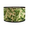 Parrot Print Bamboo Lampshade Pendant and Table Lamp with American Country Drum-shaped E27 Holder